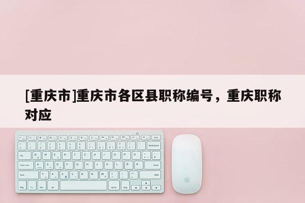 [重慶市]重慶市各區縣職稱編號，重慶職稱對應