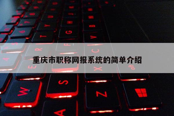 重慶市職稱網報系統的簡單介紹