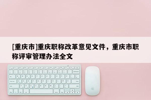 [重慶市]重慶職稱改革意見文件，重慶市職稱評審管理辦法全文